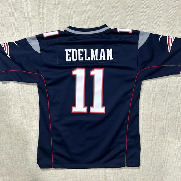 New England Patriots Julian Edelman # 11 NFL On Field jersey youth large 14/16 - Picture 1 of 4